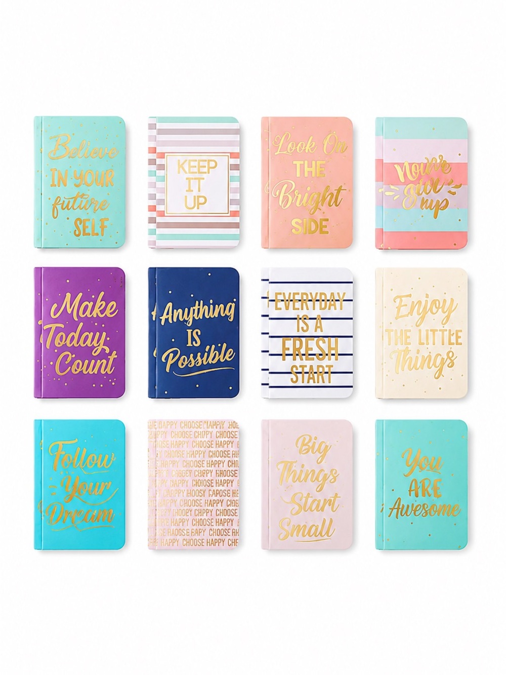 12 Assorted Inspirational Mini Notebooks - journals, notepads NEW home